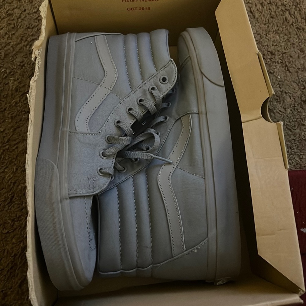 Sk8 HI frost grey vans